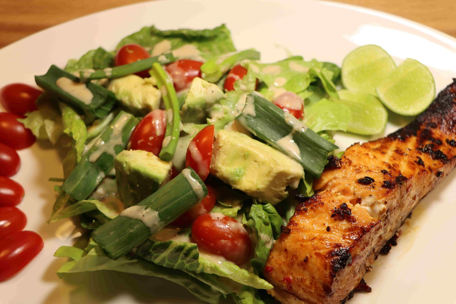 Salmon Khmer Style with Avocado Salad
